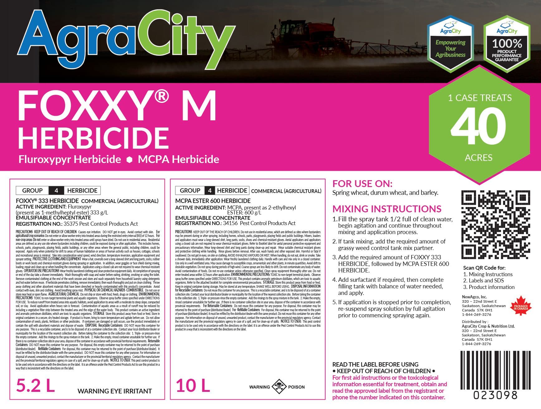 FOXXY® M HERBICIDE