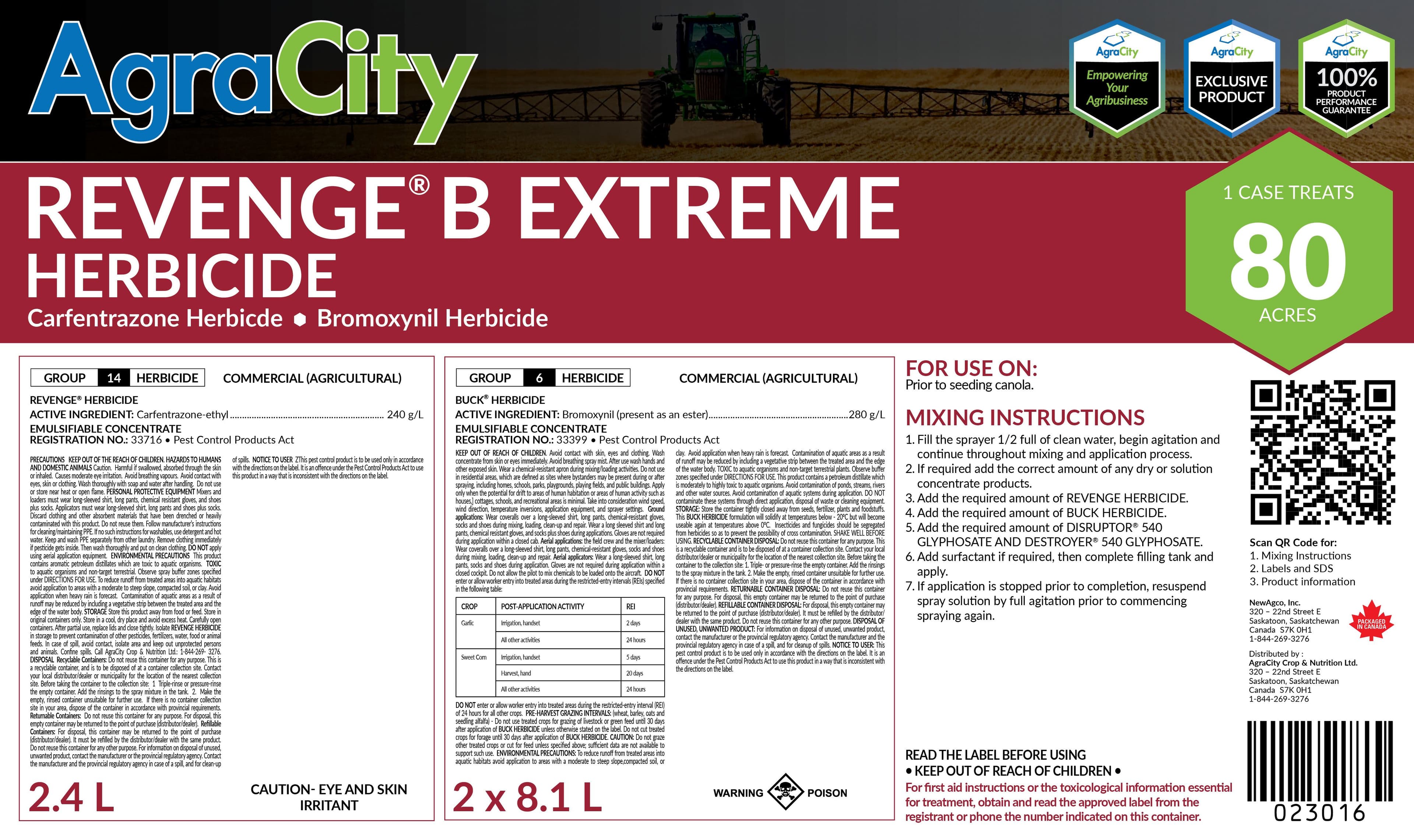 REVENGE® B EXTREME HERBICIDE