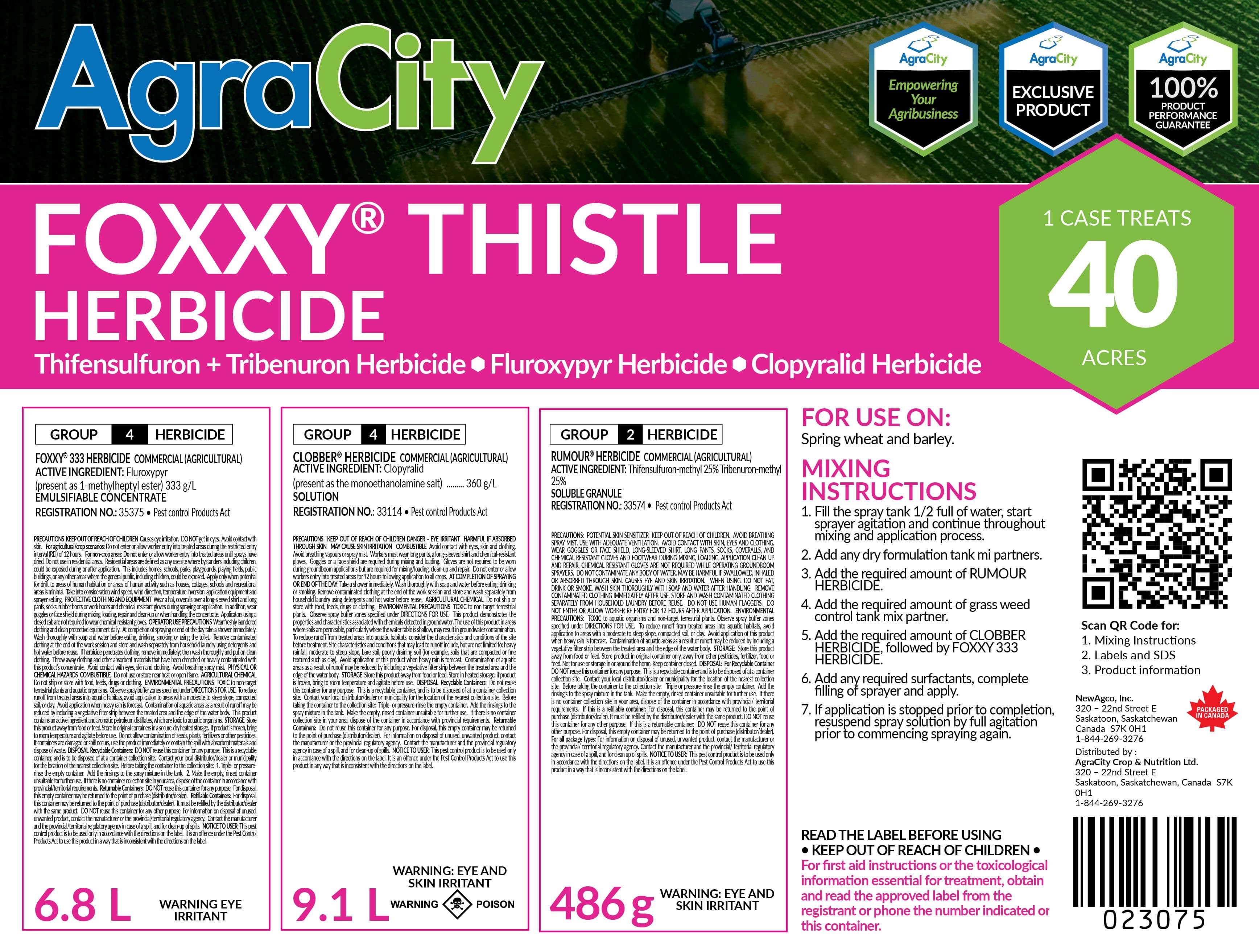 FOXXY® THISTLE HERBICIDE