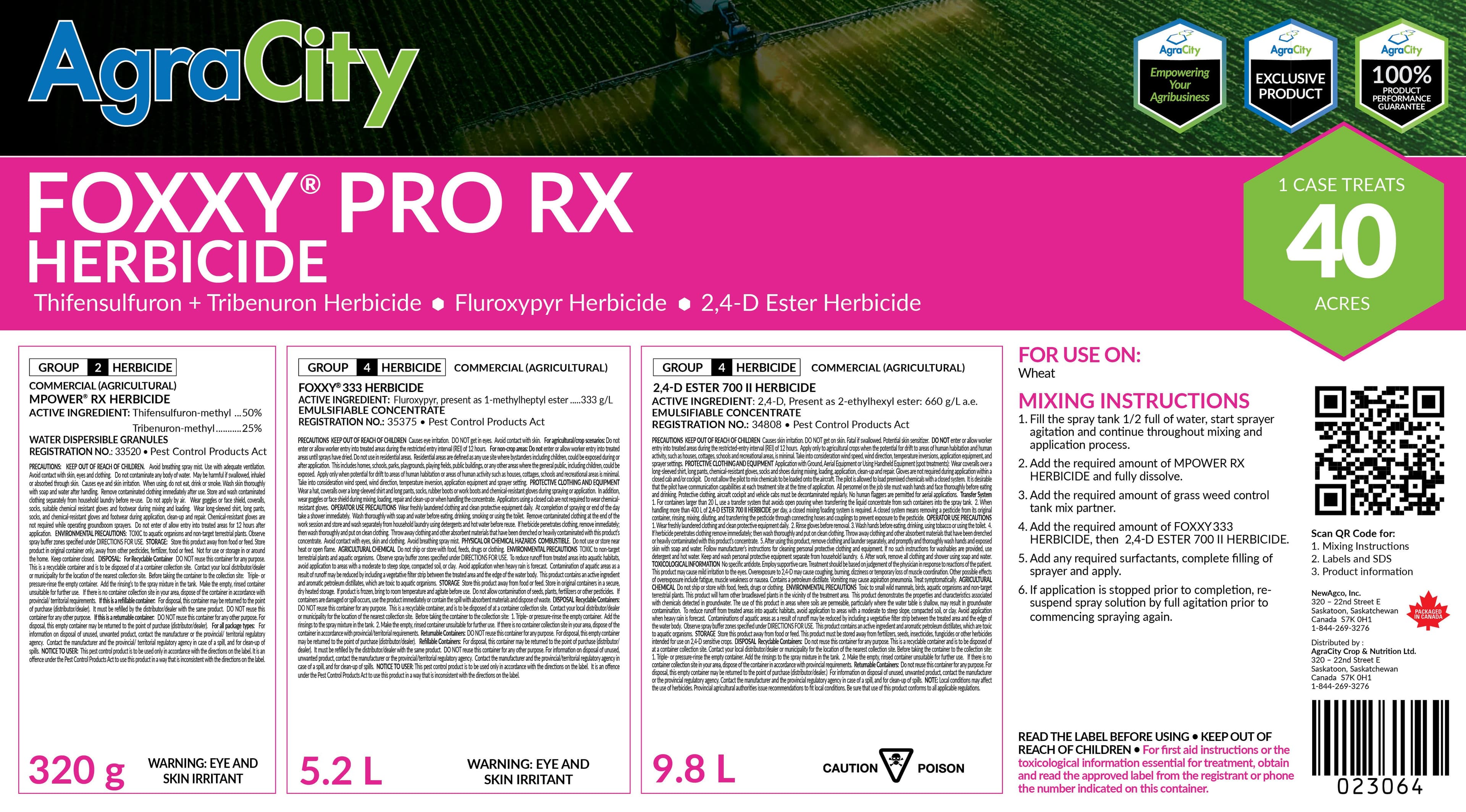 FOXXY® PRO RX HERBICIDE