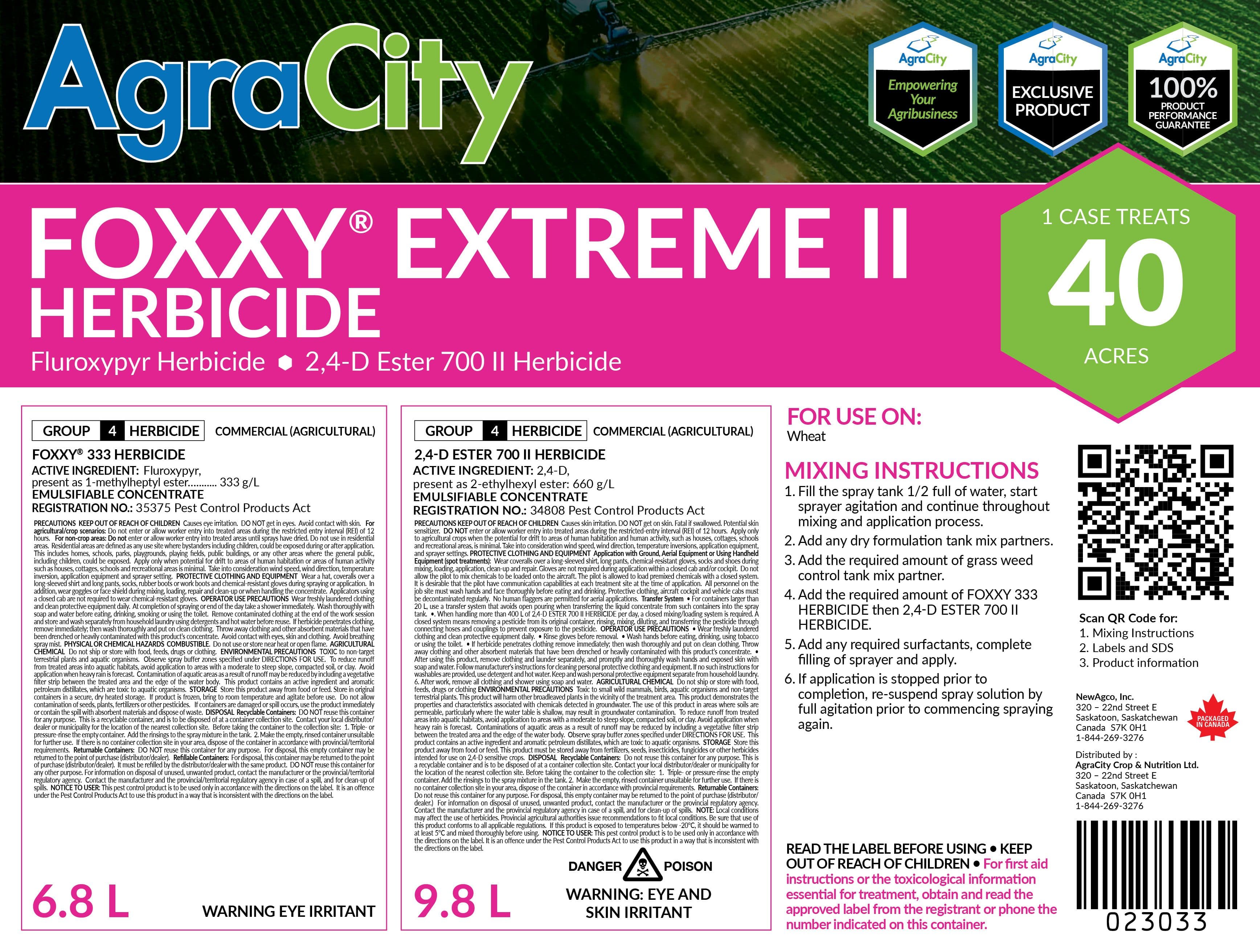 FOXXY® EXTREME II HERBICIDE