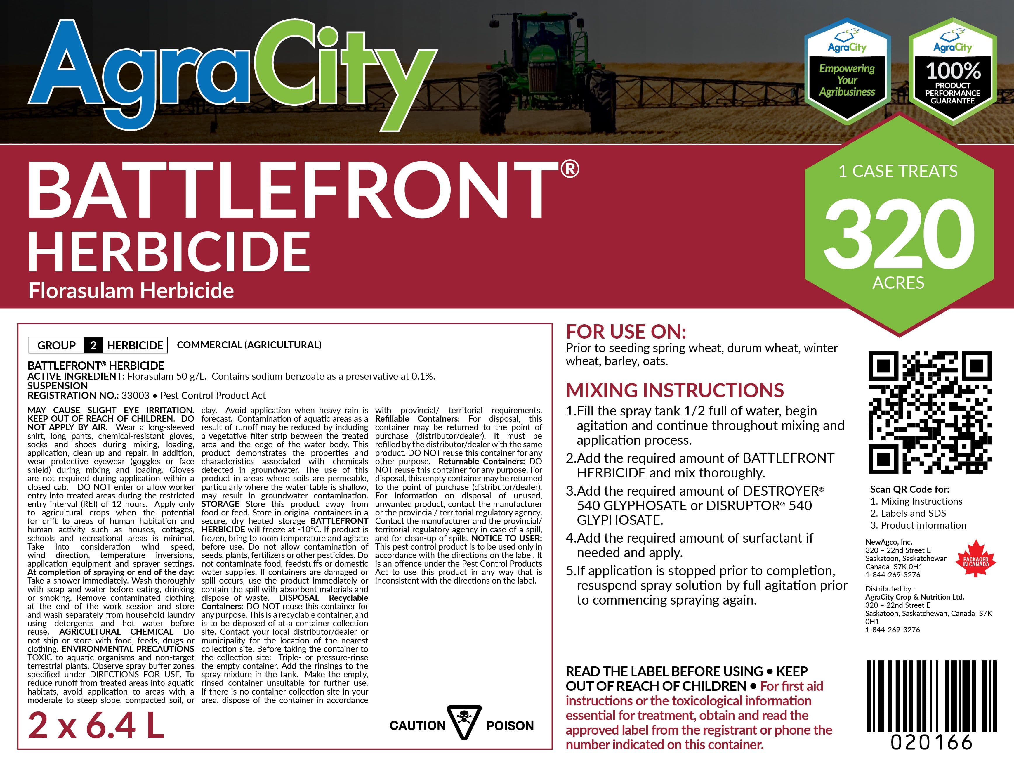 BATTLEFRONT® HERBICIDE