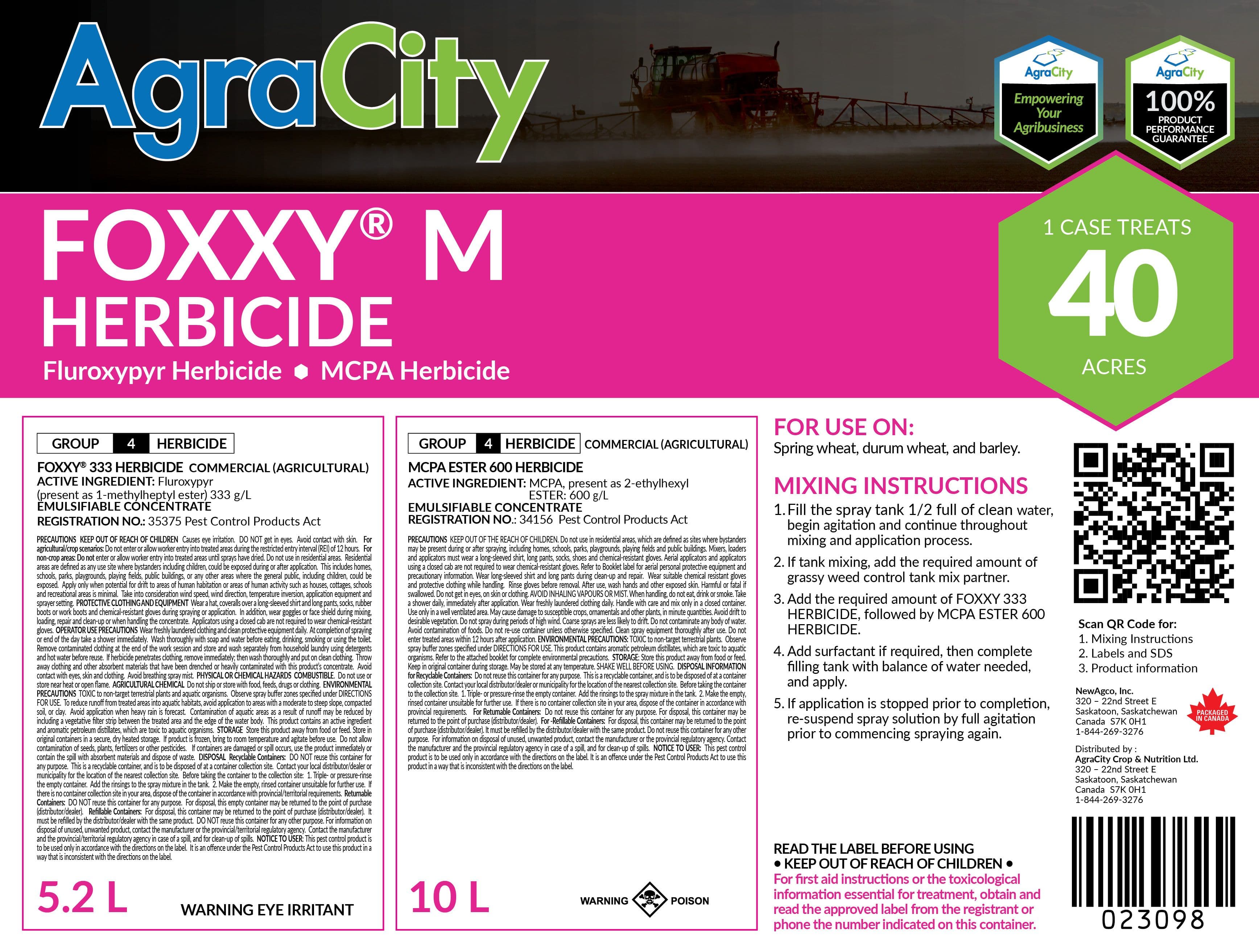 FOXXY® M HERBICIDE