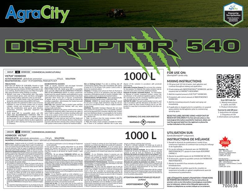 DISRUPTOR® 540 GLYPHOSATE