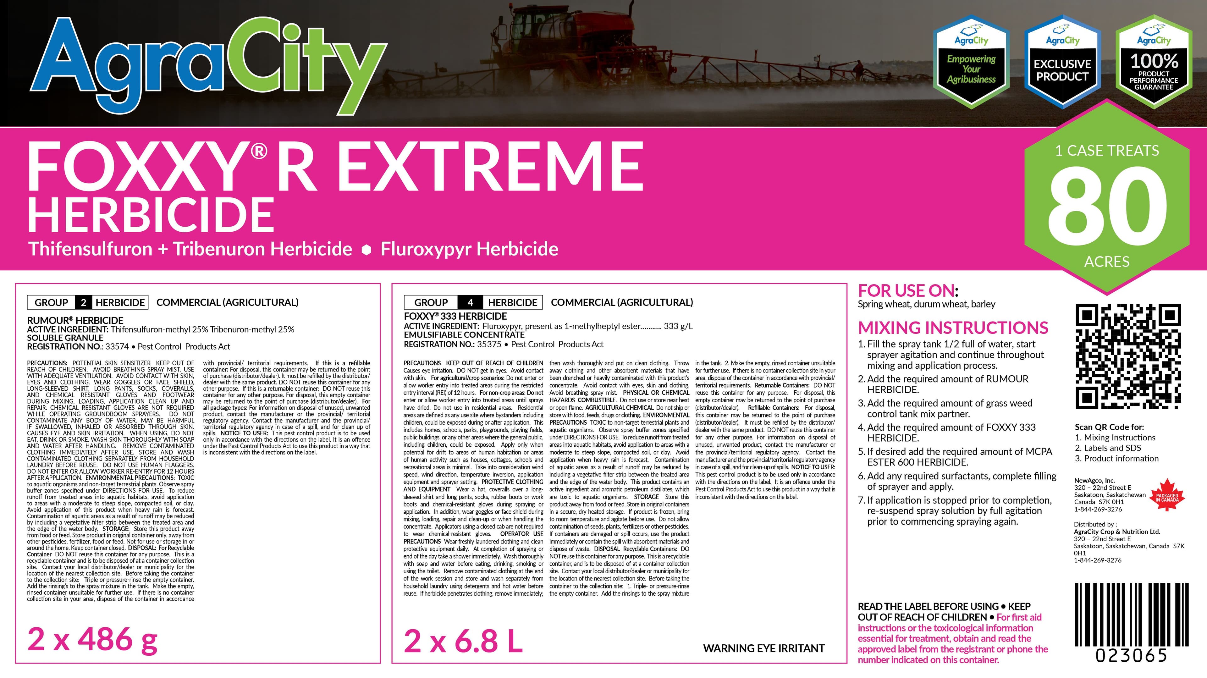 FOXXY® R EXTREME HERBICIDE