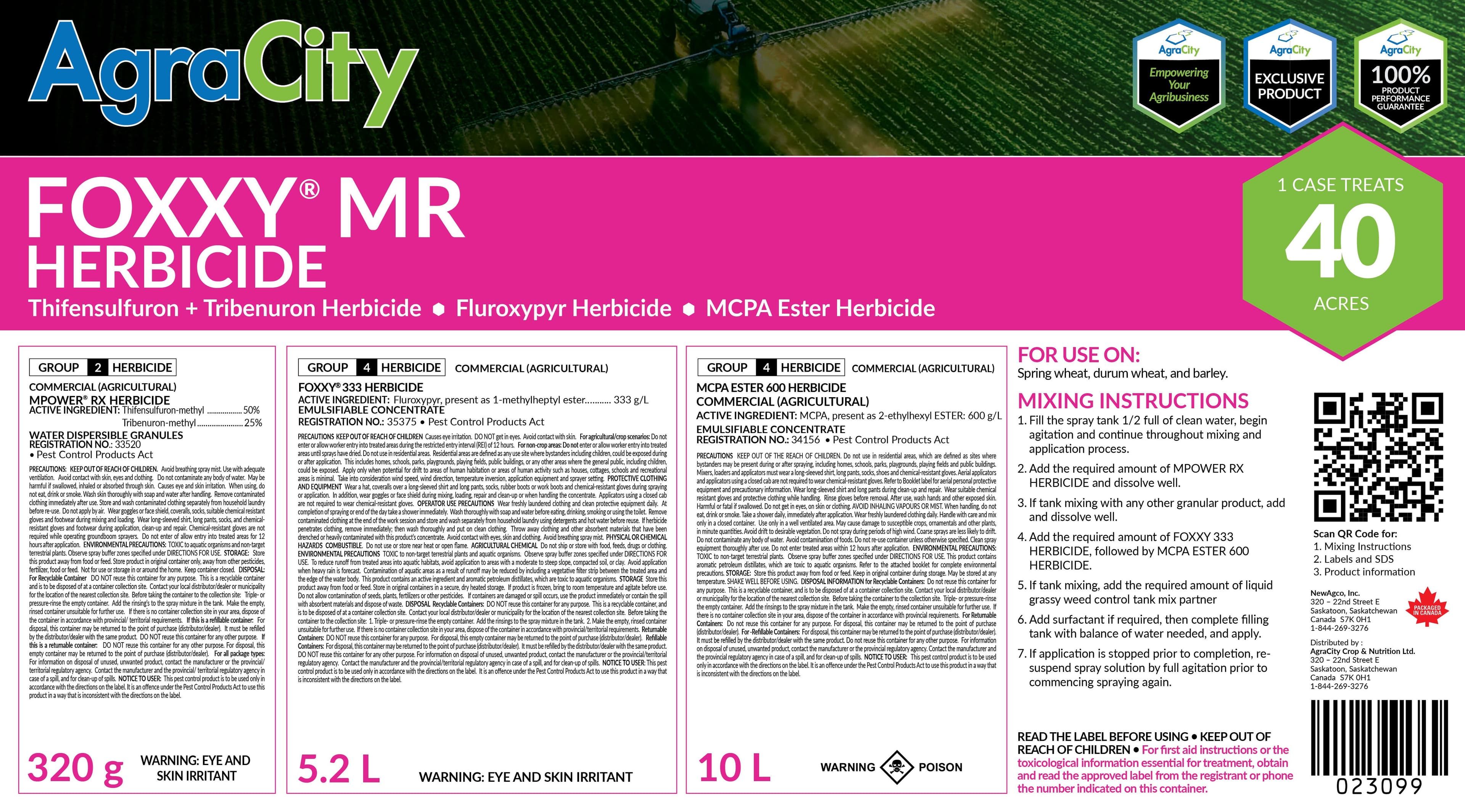 FOXXY® MR HERBICIDE